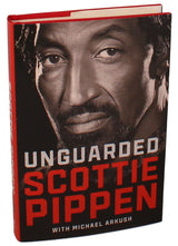 SCOTTIE PIPPEN Chicago Bulls "Unguarded" Signed Book BECKETT