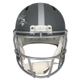 Marshall Faulk Autographed Indianapolis Colts Slate Speed Full Size Helmet Beckett Witnessed