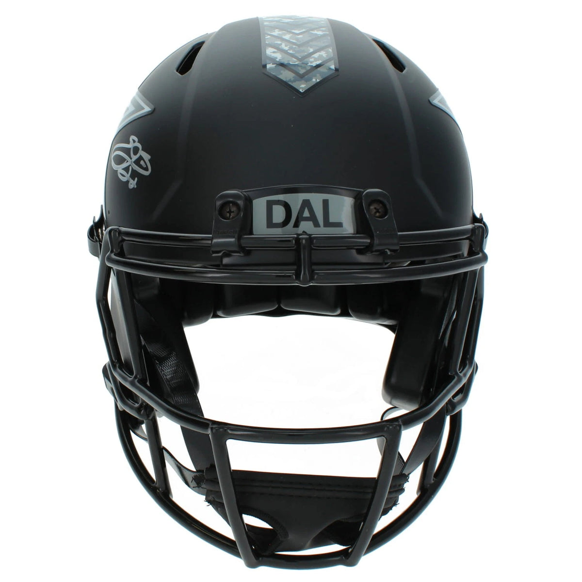 Emmitt Smith Autographed Dallas Cowboys 2026 Salute to Service Speed Authentic Helmet Beckett Witnessed
