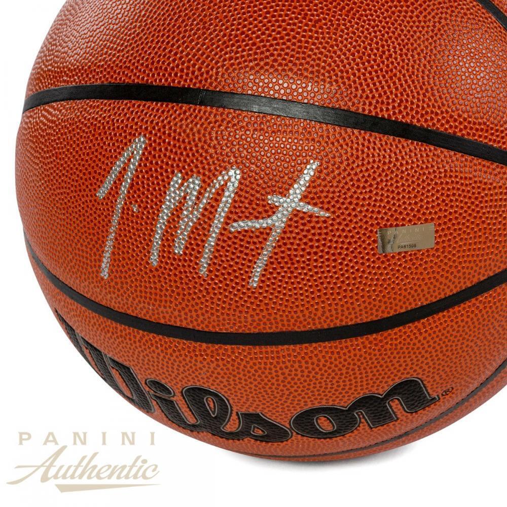 JA MORANT Autographed (In Silver) Memphis Grizzlies Wilson Indoor/Outdoor Basketball PANINI