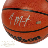 JA MORANT Autographed (In Silver) Memphis Grizzlies Wilson Indoor/Outdoor Basketball PANINI