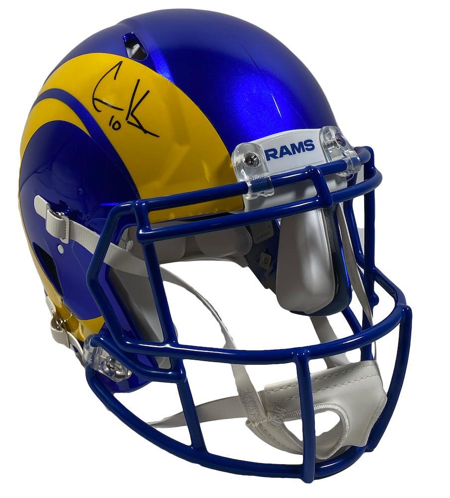 COOPER KUPP Autographed Los Angeles Rams Super Bowl LVI Champs Logo Speed Authentic Helmet FANATICS