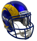 COOPER KUPP Autographed Los Angeles Rams Super Bowl LVI Champs Logo Speed Authentic Helmet FANATICS