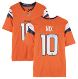 Bo Nix Autographed Denver Broncos Orange Nike Limited Jersey Fanatics