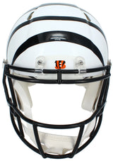 Ja'Marr Chase Autographed Cincinnati Bengals White 2022 Alternate Speed Authentic Helmet Beckett Witnessed