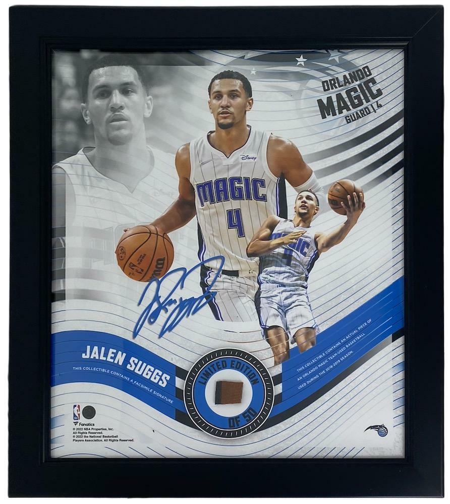 Jalen Suggs Framed Orlando Magic 15" x 17" Game Used Basketball Collage LE 50