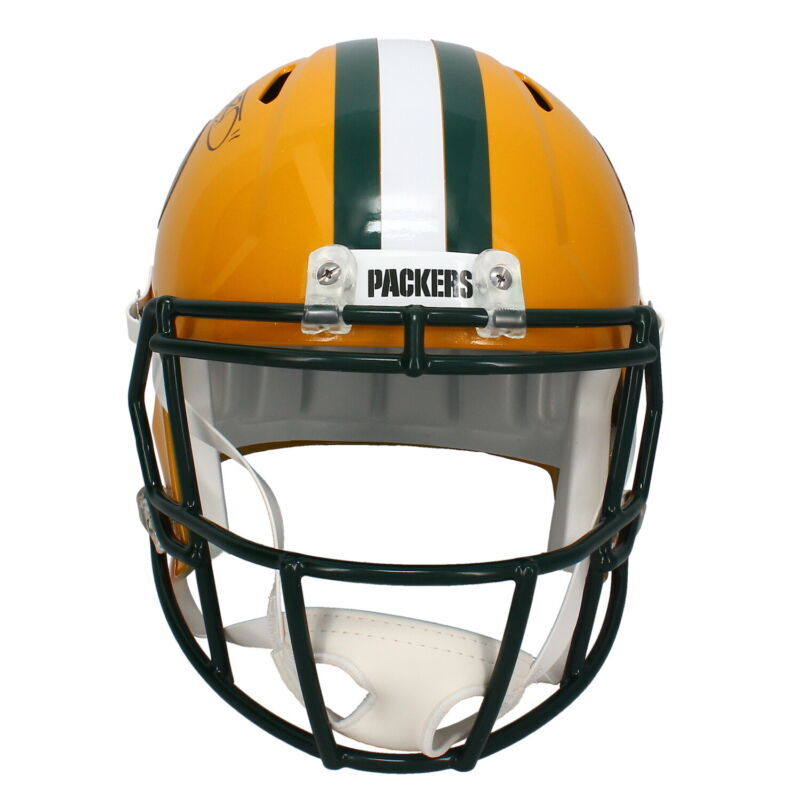Jayden Reed Autographed Green Bay Packers Speed Full Size Helmet Beckett Witnessed