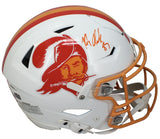 Rob Gronkowski Autographed Tampa Bay Buccaneers 1976-96 Throwback Speedflex Authentic Helmet Radtke