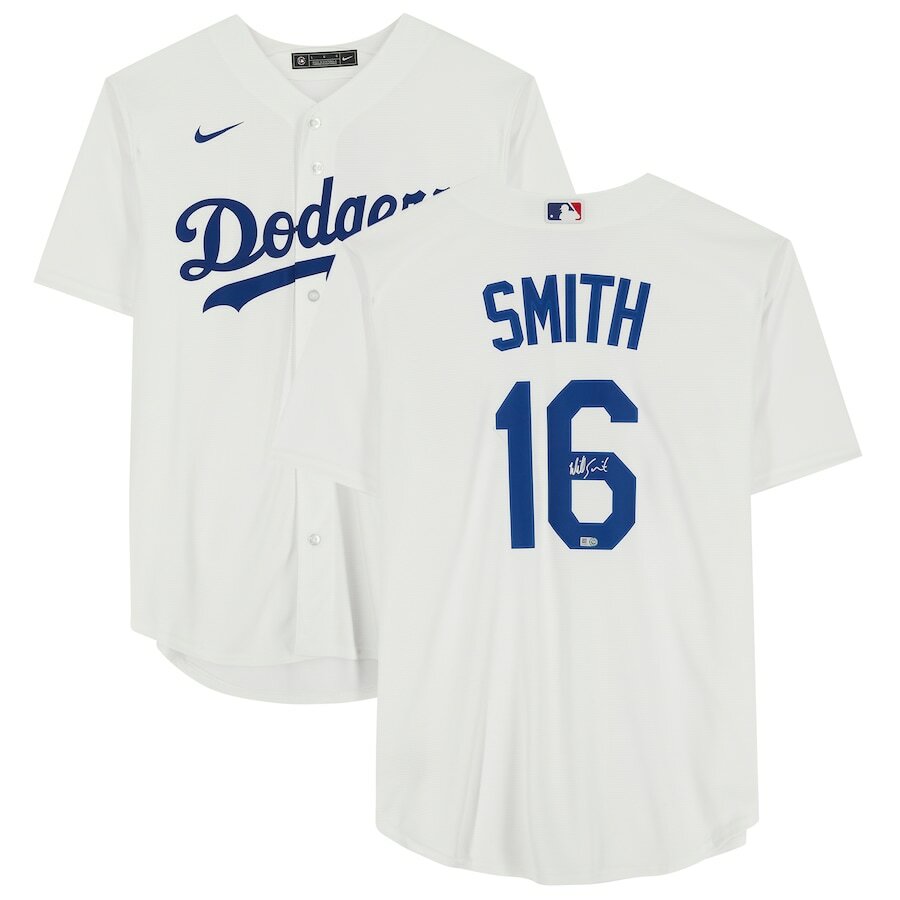 Will Smith Autographed Los Angeles Dodgers White Jersey Fanatics