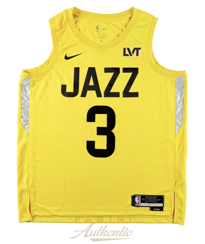 Keyonte George Autographed Utah Jazz Yellow Nike Remix Icon Edition Swingman Jersey Panini