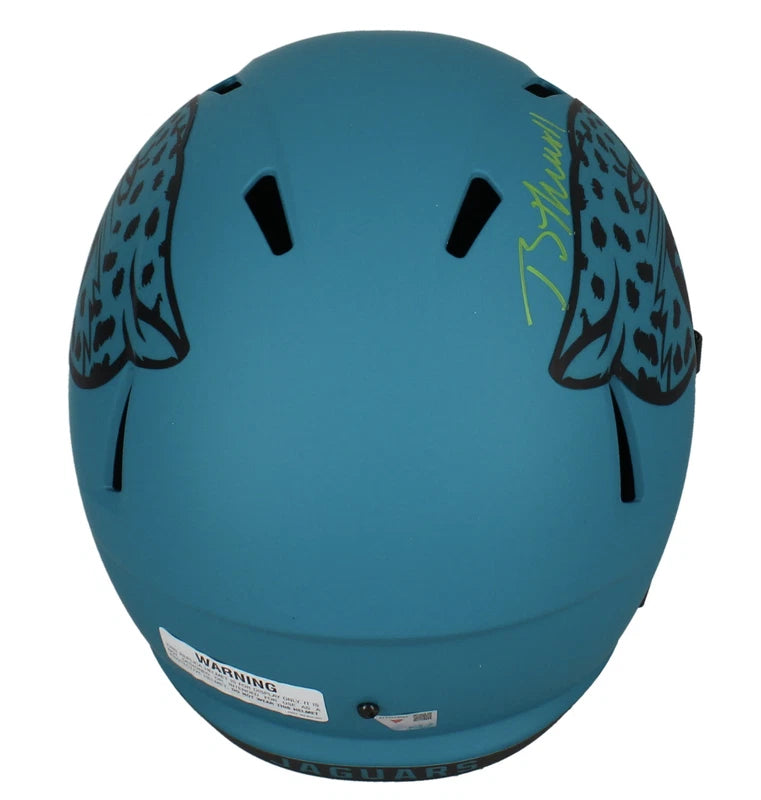 Brian Thomas Jr Autographed (in Green) Jacksonville Jaguars RAVE Speed Full Size Helmet Fanatics