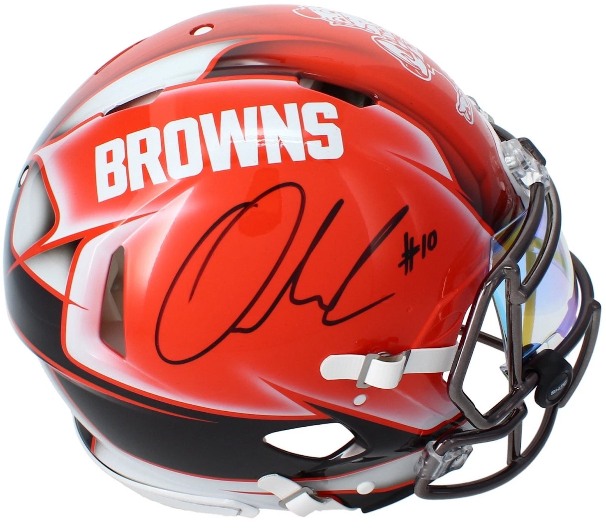 Quinshon Judkins Autographed Cleveland Browns Custom Painted Speed Authentic Helmet LE 1/1 Fanatics
