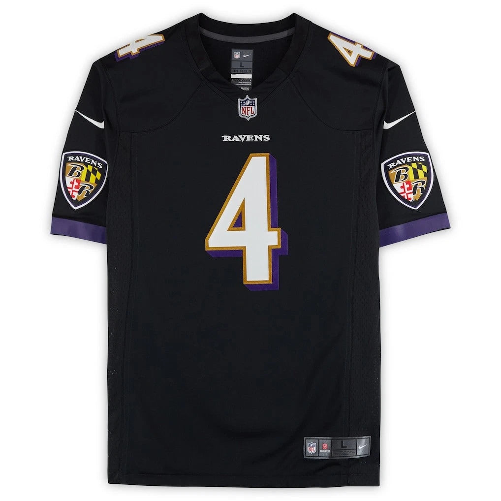 Zay Flowers Autographed Baltimore Ravens Black Nike Limited Jersey Fanatics