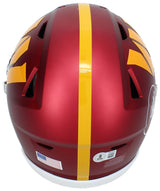 Mike Sainristill Autographed Washington Commanders Speedflex Midi Helmet Beckett Witnessed