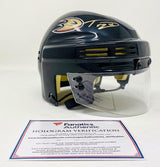 TREVOR ZEGRAS Autographed Anaheim Ducks Black Mini Helmet FANATICS