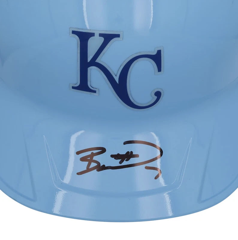 Bobby Witt Jr. Autographed Kansas City Royals Alternate Chrome Replica Batting Helmet Fanatics