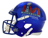 AARON DONALD Autographed/Inscribed "SB LVI Champs " Los Angeles Rams Super Bowl LVI Champions Logo Speed Full Size Helmet FANATICS