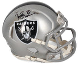 TIM BROWN Autographed Los Angeles Raiders Flash Speed Mini Helmet BECKETT