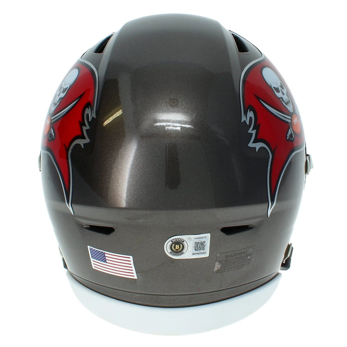 Bucky Irving Autographed (2026 Signature) Tampa Bay Buccaneers Speedflex Midi Helmet Beckett Witnessed