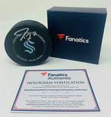 JORDAN EBERLE Autographed Seattle Kraken Official NHL Game Puck FANATICS