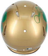 Raghib "Rocket" Ismail Autographed Notre Dame Fighting Irish 2022 Alternate Shamrock Speed Authentic Helmet Beckett Witnessed