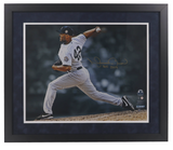 Mariano Rivera New York Yankees Autographed "HOF 2019" Custom Framed 16" x 20" 'Pitching' Photograph Steiner