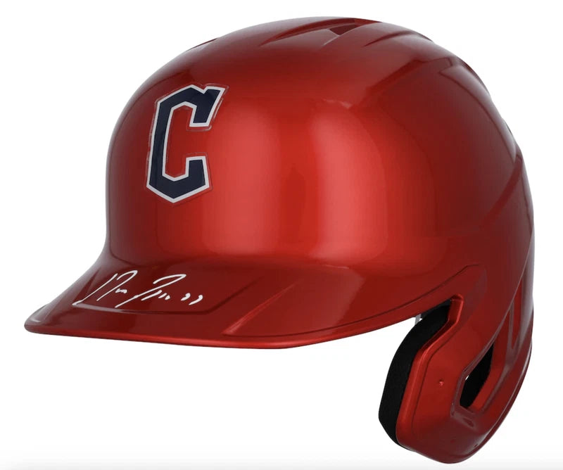 Jose Ramirez Autographed Cleveland Guardians Alternate Chrome Replica Batting Helmet Fanatics
