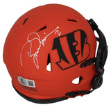 Boomer Esiason Autographed Cincinnati Bengals RAVE Speed Mini Helmet Beckett Witnessed