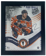 CONNOR MCDAVID Framed Edmonton Oilers 15 " x 17 " Game Used Puck Collage LE 50