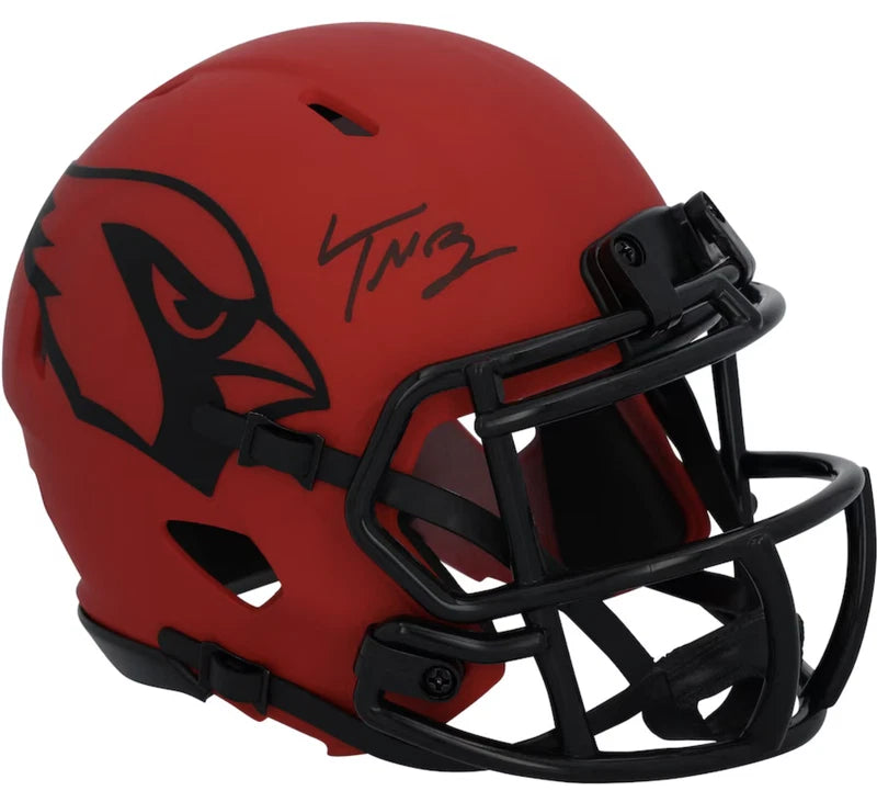 Trey McBride Autographed Arizona Cardinals RAVE Speed Mini Helmet Fanatics