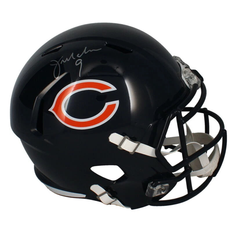 Jim McMahon Autographed Chicago Bears Speed Full Size Helmet Beckett Witnessed