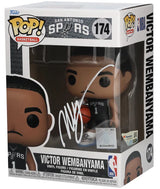 Victor Wembanyama Autographed San Antonio Spurs NBA Funko POP! #174 Figurine Fanatics