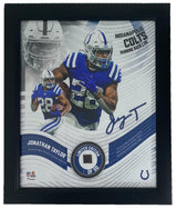 JONATHAN TAYLOR Framed Indianapolis Colts 15" x 17" Game Used Football Collage LE 1/50