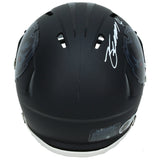 Zay Flowers Autographed Baltimore Ravens Black 2026 Alternate "Darkness" Speed Mini Helmet Beckett Witnessed