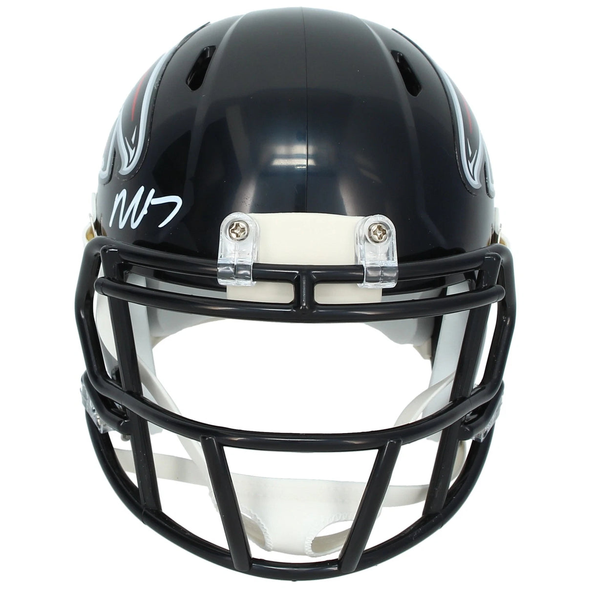 Michael Vick Autographed Atlana Falcons 2003-19 Throwback Speed Mini Helmet Beckett Witnessed