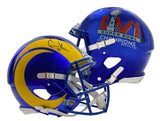 COOPER KUPP Autographed Los Angeles Rams Super Bowl LVI Champs Logo Speed Authentic Helmet FANATICS