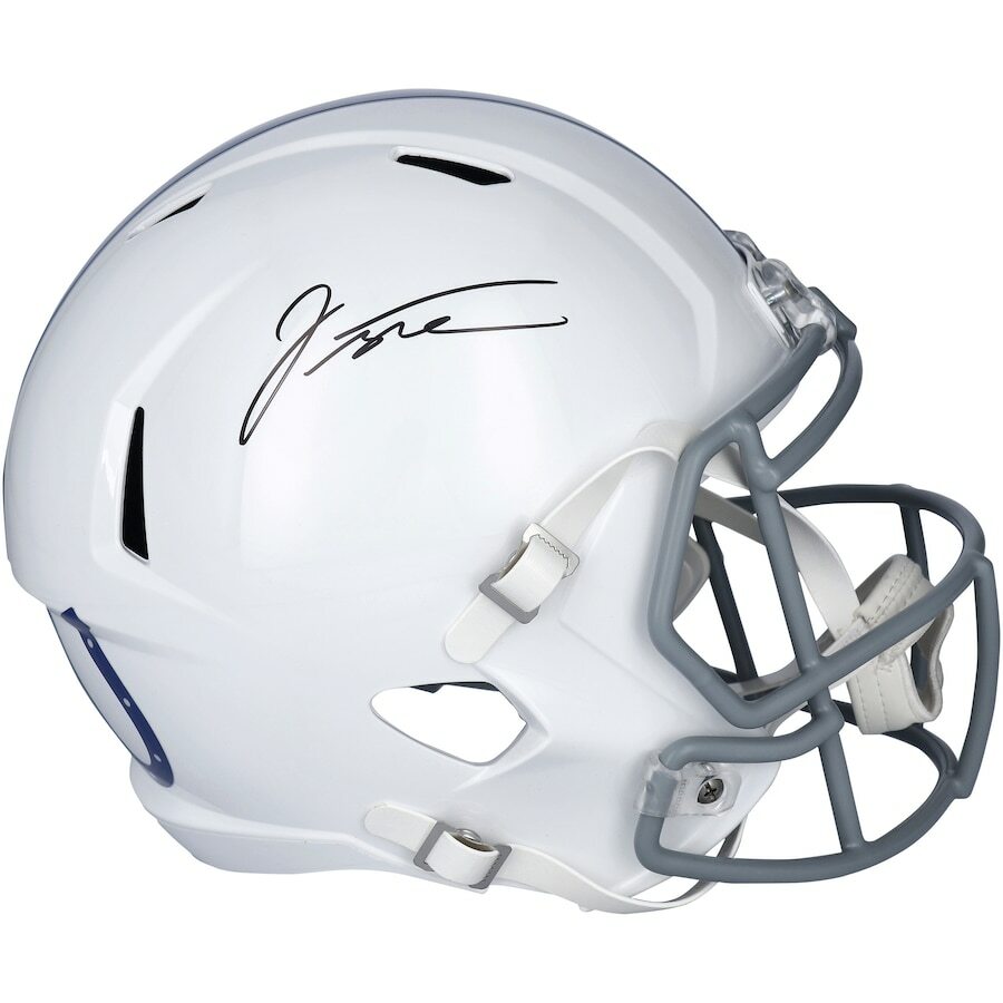 Jonathan Taylor Autographed Indianapolis Colts Riddell Logo Speed Full Size Helmet Fanatics