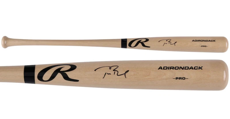 Tom Brady Autographed Rawlings Blonde Bat Fanatics