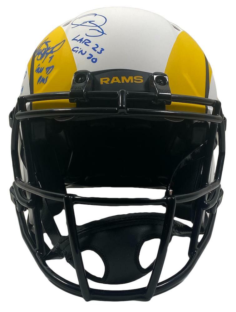 LOS ANGELES RAMS Team Autographed/Inscribed Los Angeles Rams Speed Lunar Eclipse Authentic Helmet FANATICS LE 56