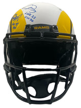 LOS ANGELES RAMS Team Autographed/Inscribed Los Angeles Rams Speed Lunar Eclipse Authentic Helmet FANATICS LE 56