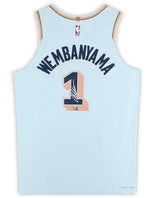 Victor Wembanyama Autographed San Antonio Spurs Light Blue Nike 2024-25 City Edition Authentic Jersey Fanatics