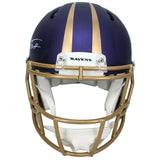 Trey Hendrickson Autographed Baltimore Ravens Purple 2024 Alternate Speed Authentic Helmet JSA Witnessed