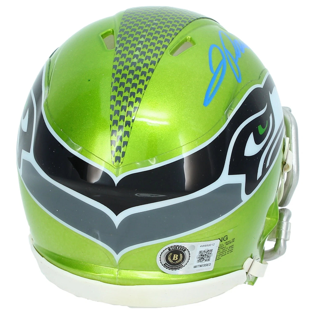 Jadarian Price Autographed Seattle Seahawks Flash Speed Mini Helmet Beckett Witnessed