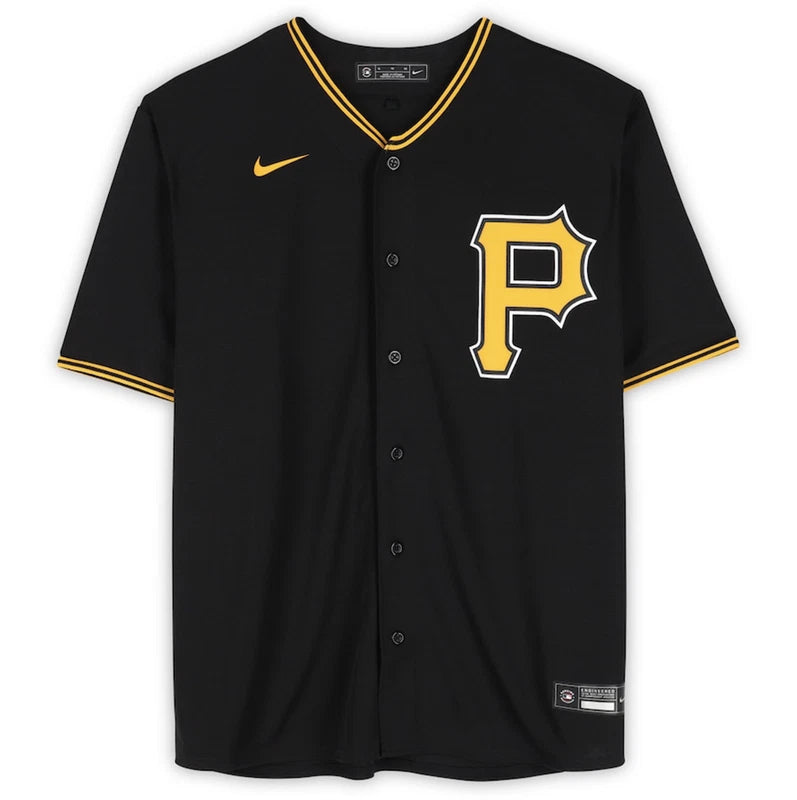 Paul Skenes Autographed Pittsburgh Pirates Black Nike Replica Jersey Fanatics