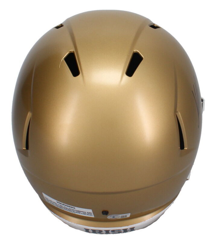 Kyren Williams Autographed Notre Dame Fighting Irish Speed Full Size Helmet Beckett Witnessed