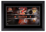 Joe Burrow Cincinnati Bengals Facsimile Signature Framed 10" x 18" Player Nameplate Collage Fanatics