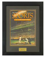 Sports Illustrated First Issue August 16th, 1954 (Eddie Matthews) Framed Display