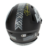 Eric Dickerson Autographed/Inscribed "HOF 99" Los Angeles Rams 2026 Salute to Service Speedflex Authentic Helmet Beckett Witnessed