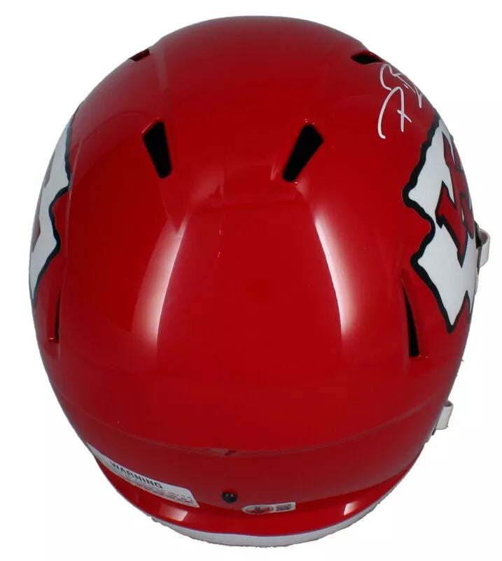 Dwayne Bowe Autographed Kansas City Chiefs 1963-76 Throwback Speed Full Size Helmet Beckett Witnessed