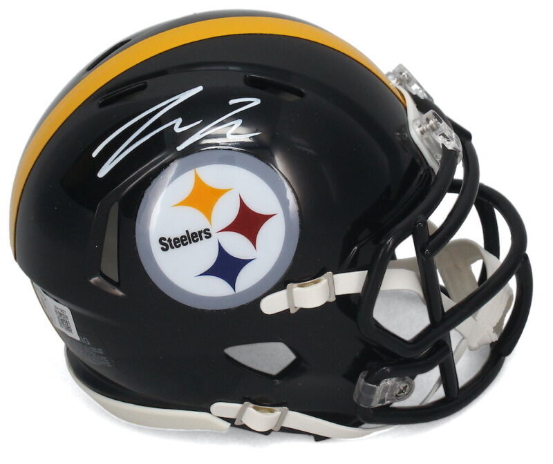 Pat Freiermuth Autographed Pittsburgh Steelers Speed Mini Helmet Beckett Witnessed